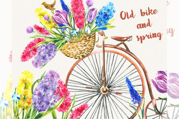Bike Clipart Garden Spring