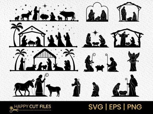 Christmas Nativity Scene SVG Bundle: A Versatile Digital Resource for Creators
