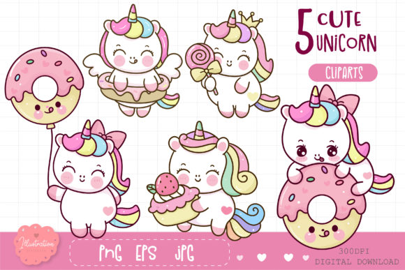 Cute Unicorn Cartoon Sweet Valentine Day