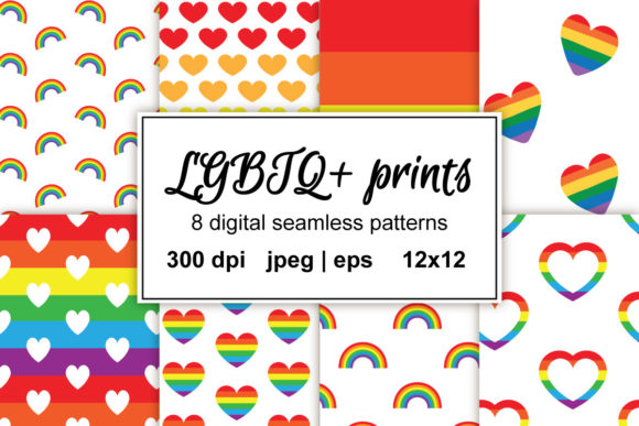 Digital LGBTQ Pride Rainbow Paper Set: A Versatile Tool for Creative Expression and Inclusive Design