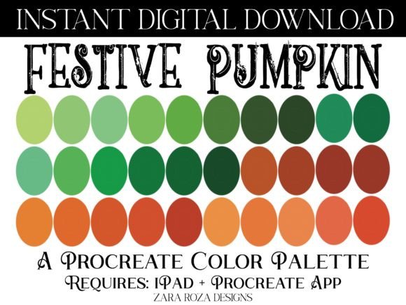 Festive Pumpkin Procreate Color Palette: A Versatile Tool for Creative Expression and Design