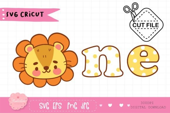 Happy First Birthday with Lion SVG Cute: A Versatile Digital Asset for Creative Projects