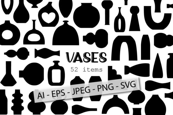 Modern Vase Vector Collection for Design Projects