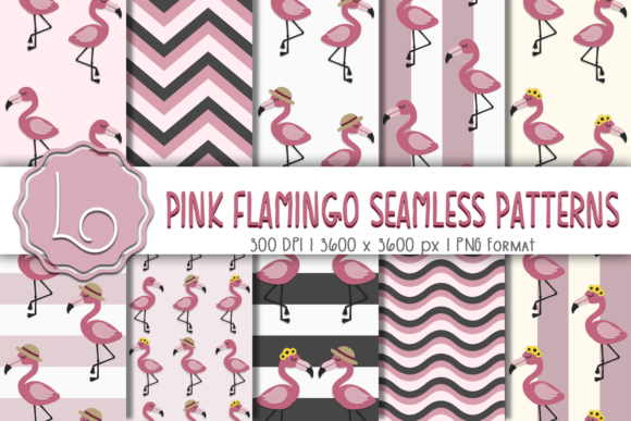 Pink Flamingo Seamless Patterns: A Versatile Design Asset for Creative Projects