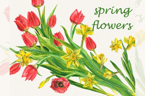 Spring Flower Clipart and Tulip Clipart: A Versatile Tool for Creative Projects